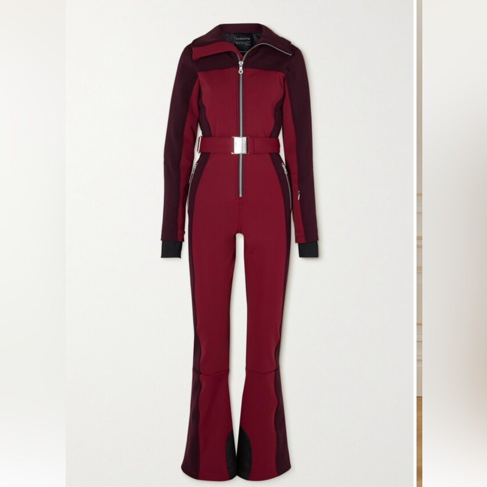 Cordova burgundy Badia ski suit